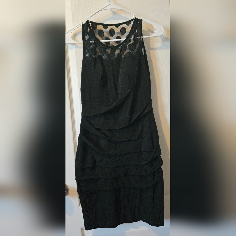 Connected Apparel Womens littlr black dress size M - Picture 5 of 5